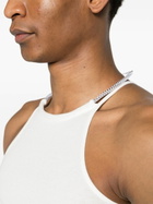 Dion Lee White Barball Organic-Cotton Tank Top
