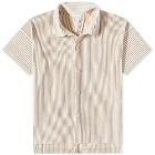 Homme Plissé Issey Miyake Men's Pleated Vacation Shirt in ChrryBlssm
