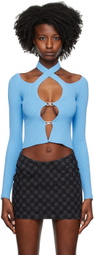 MISBHV Blue Seamless Cardigan