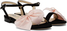Repetto Black & Pink Janice Sandals