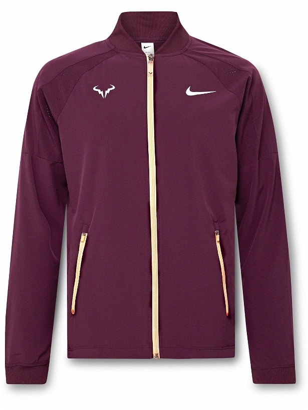 Photo: Nike Tennis - NikeCourt Rafa Perforated Dri-FIT Tennis Jacket - Purple