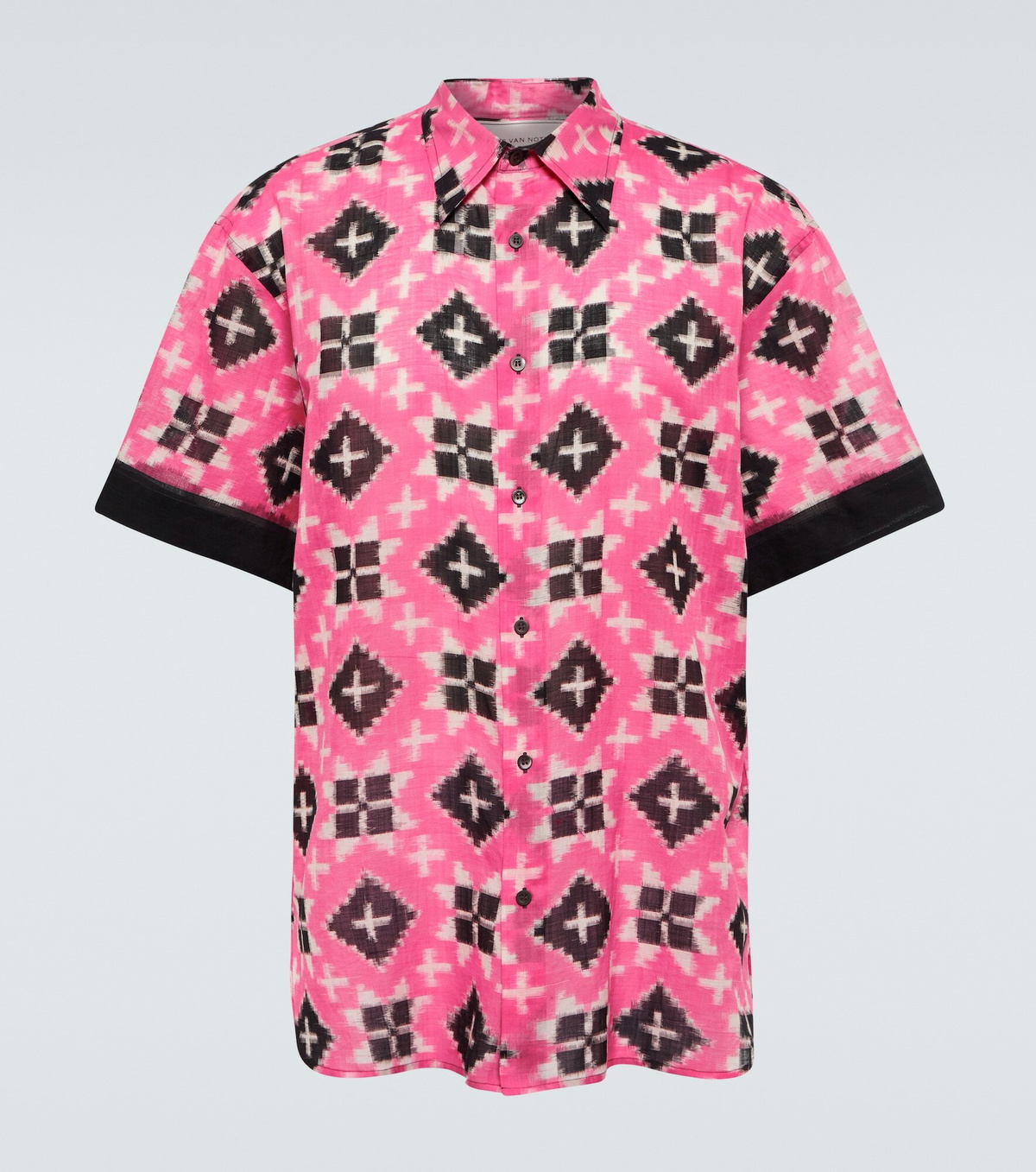 Dries Van Noten - Cotton ikat bowling shirt