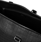 Mulberry - City Weekender Croc-Effect Leather Holdall - Black