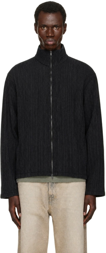Photo: OUR LEGACY Black Shrunken Fullzip Sweater