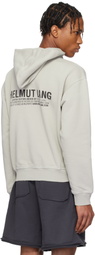 Helmut Lang Gray Brooklyn Postcard Hoodie