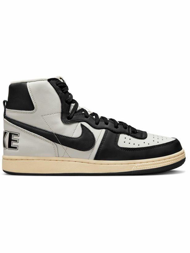 Photo: Nike - Terminator Leather High-Top Sneakers - Neutrals