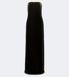 Ralph Lauren Collection Velvet bustier gown