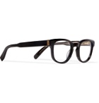 DUNHILL - Square-Frame Acetate and Gold-Tone Optical Glasses - Black
