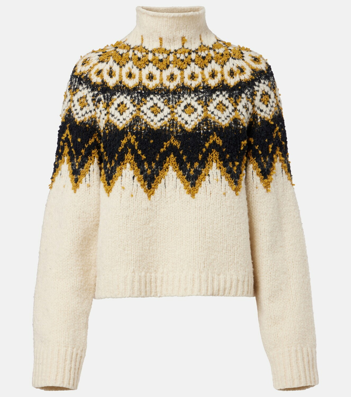 Proenza Schouler Lizzy fair isle cotton turtleneck sweater