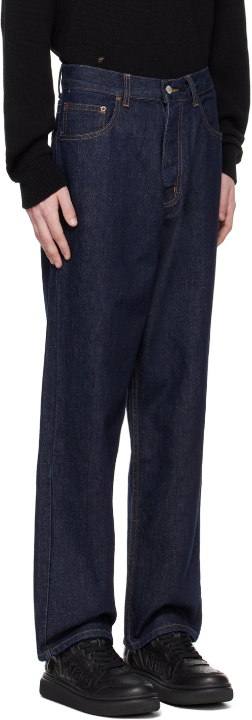 Re/Done Blue Baggy Jeans