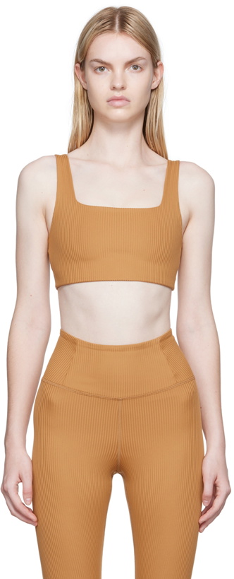 Photo: Girlfriend Collective Tan Tommy Sport Bra