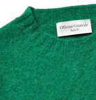 Officine Generale - Mélange Shetland Wool Sweater - Men - Green