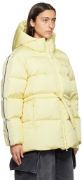 Palm Angels Yellow Belted Down Jacket