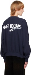 We11done Navy Basic 1506 Sweatshirt