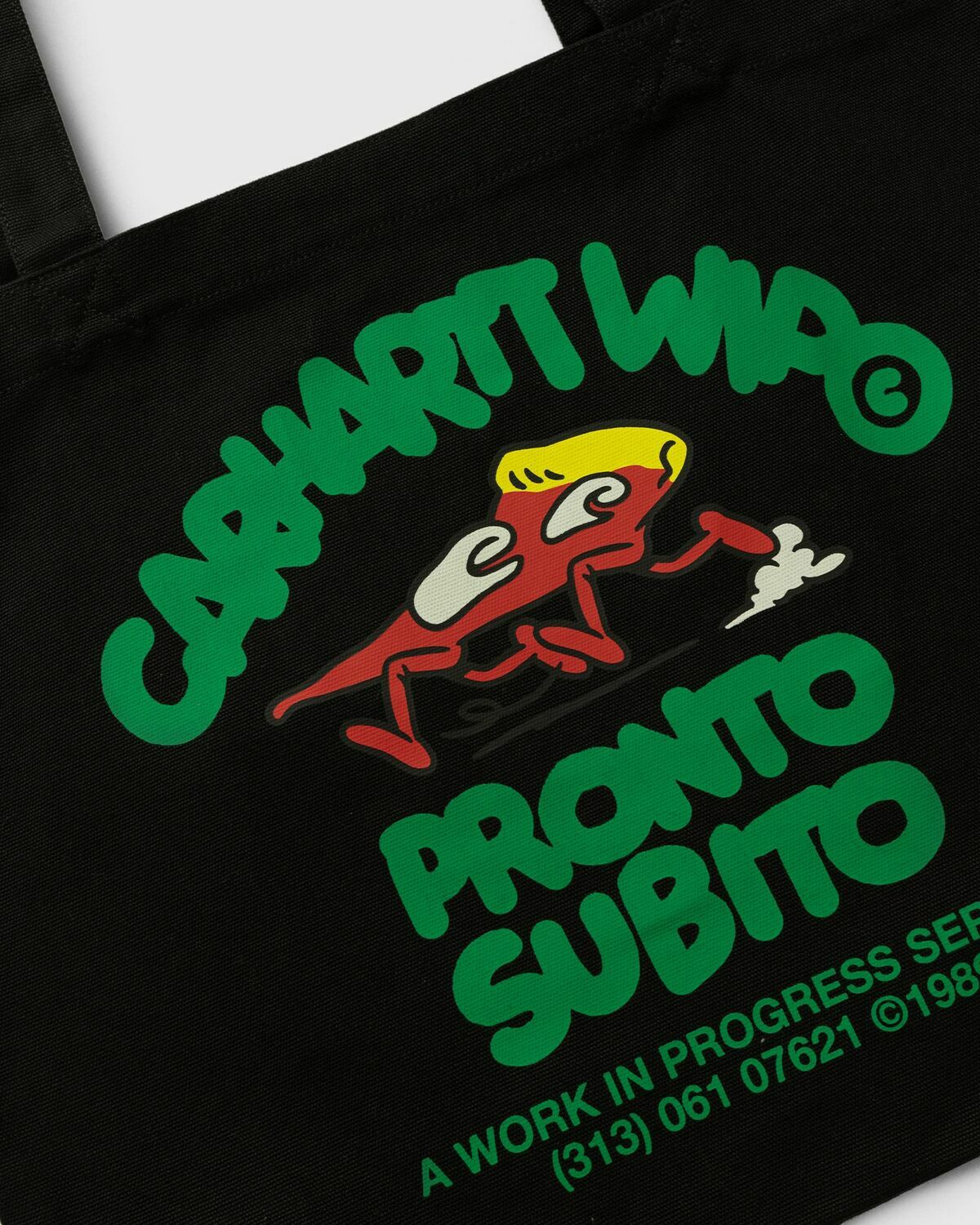 Carhartt WIP Canvas Graphic Tote Black Mens Tote & Shopping Bag