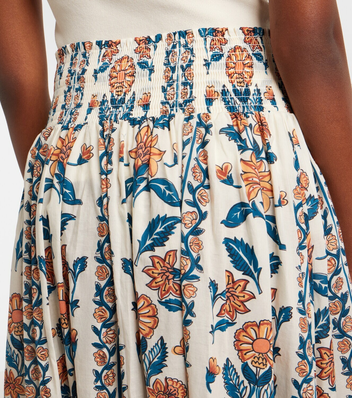 Montce Winona floral cotton maxi skirt