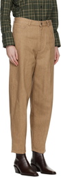 Cordera Beige Denim Carrot Jeans