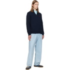 Polo Ralph Lauren Navy Half-Zip Sweater