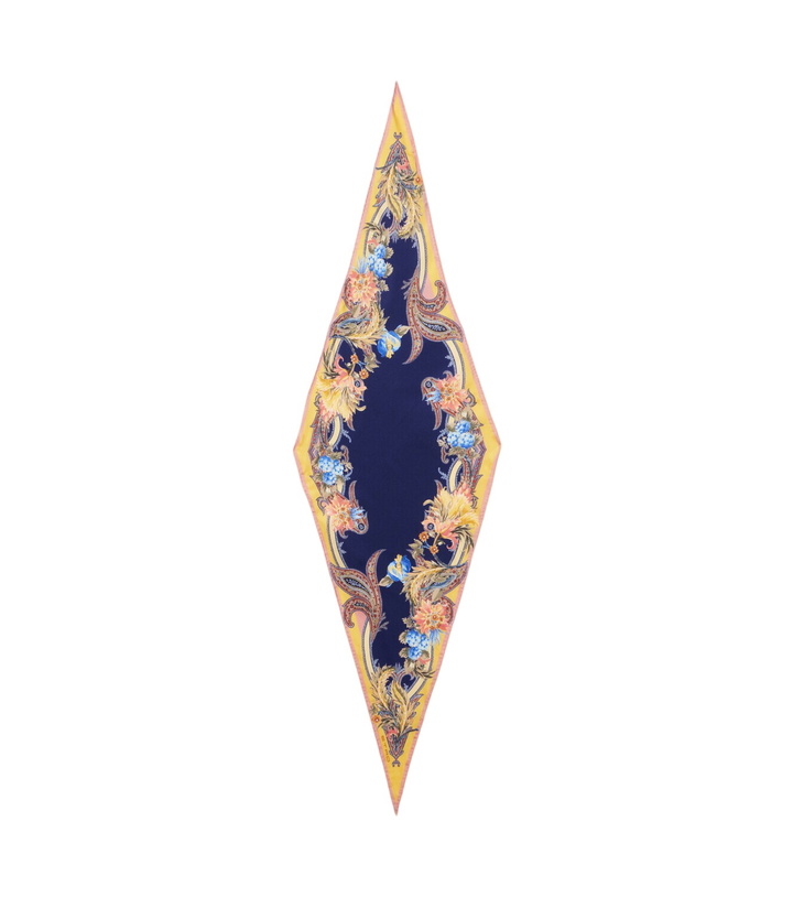 Photo: Etro Printed silk twill scarf