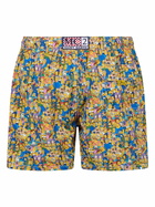 MC2 Saint Barth Man Lightweight Fabric Swim-shorts Lighting Micro Fantasy With The Simpsons Family Print | The Simpsons Special Edition