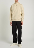 DRÔLE DE Monsieur Nfpm Printed Hooded Cotton Sweatshirt Beige
