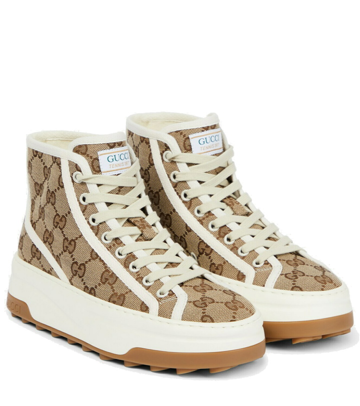 Photo: Gucci GG canvas high-top sneakers