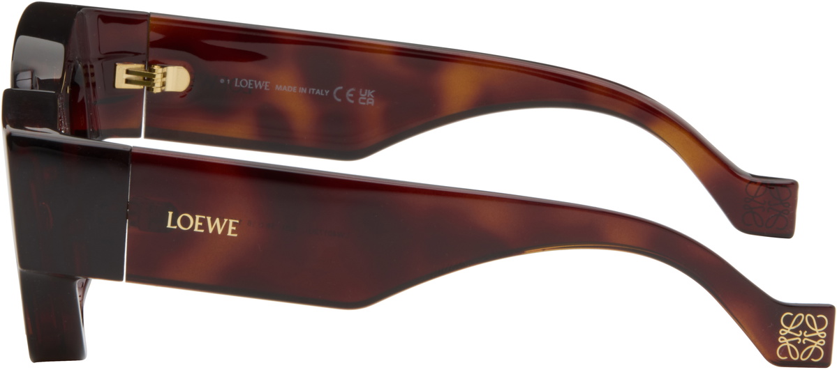 LOEWE Brown Paula's Ibiza Goggle Rectangle Sunglasses