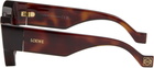LOEWE Brown Paula's Ibiza Goggle Rectangle Sunglasses
