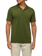 MC2 Saint Barth Military Green Technical Piquet Polo Shirt Camber
