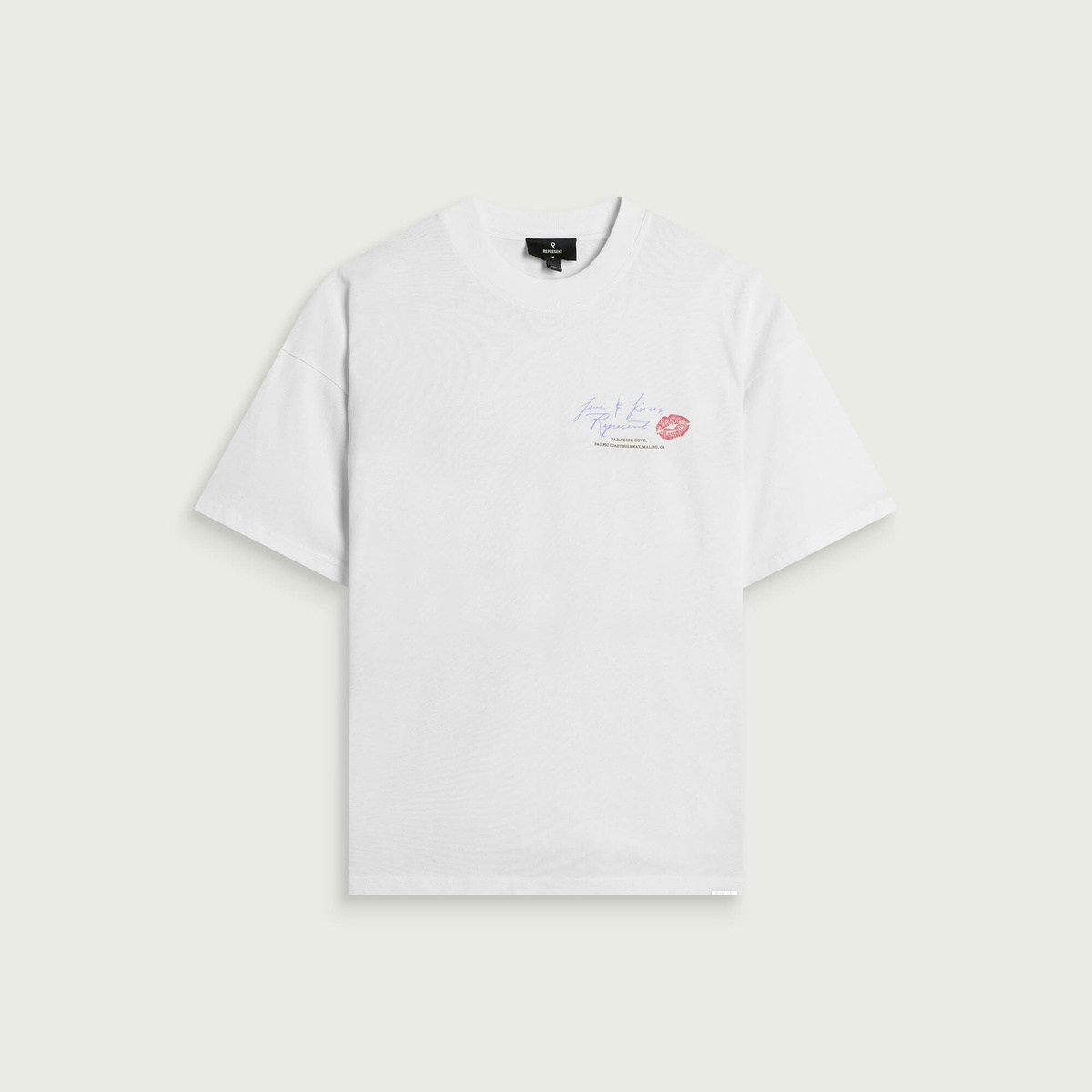 Represent Men's Love And Kisses Tshirt in Flat White