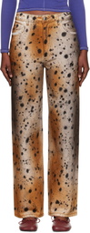 Eckhaus Latta Tan & Beige Wide Leg Jeans
