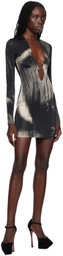 Louisa Ballou Black Helios Minidress