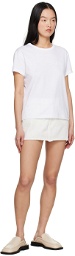 SLVRLAKE White Micro Denim Miniskirt