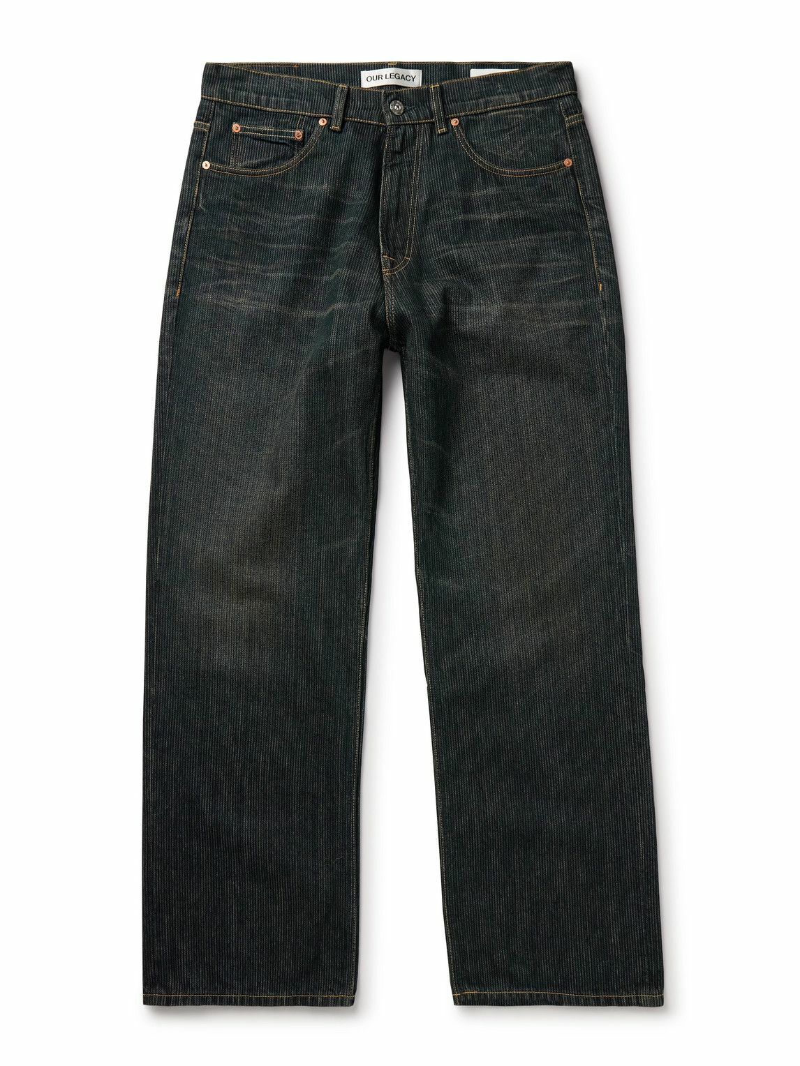 R*y様 OUR LEGACY SUPERBLEACH BLACK DENIM Our Legacy - Third Cut Jeans Superbleach Black Denim