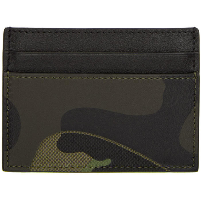 Photo: Valentino Navy Valentino Garavani Camo Card Holder