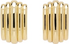 ANINE BING Gold Chunky Ribbed Earrings