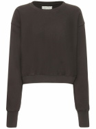 LES TIEN - Cropped Cotton Sweatshirt
