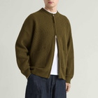 FrizmWORKS Men's Wool Deck Zipup Cardigan in Cinnamon