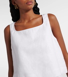 Posse Val linen crop top