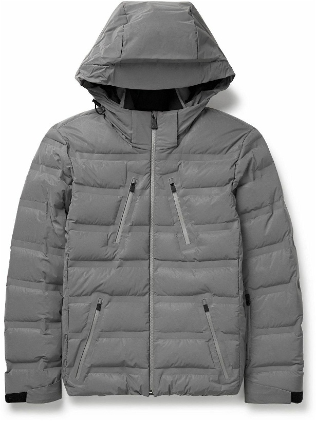 Photo: Aztech Mountain - Nuke Suit Quilted Hooded Down Ski Jacket - Gray