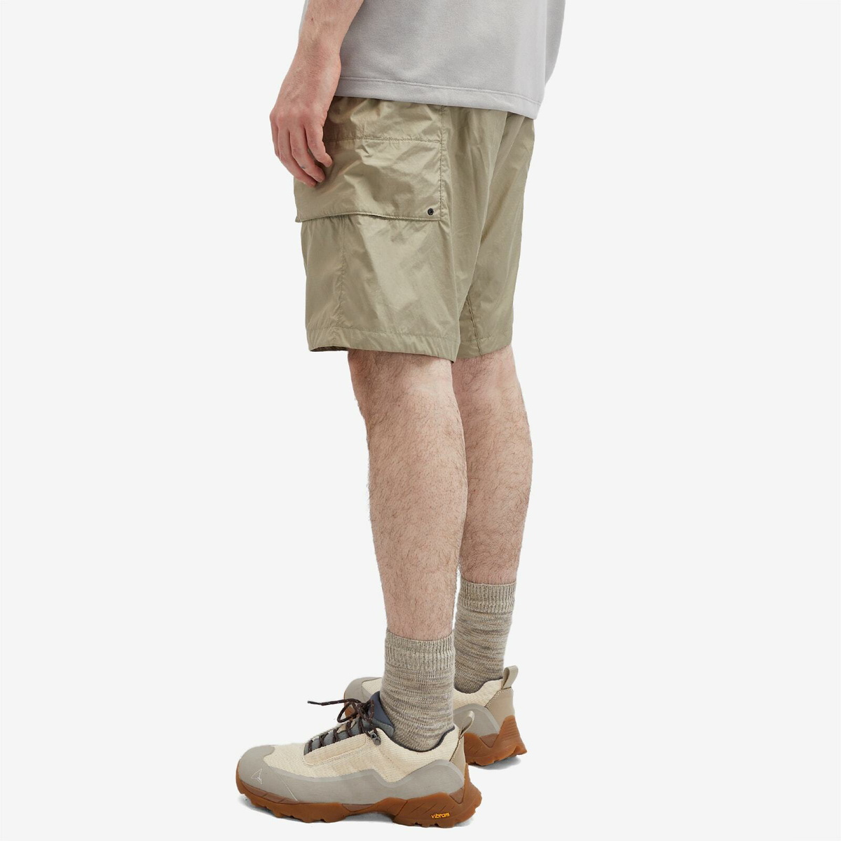 Goldwin Men's Rip-stop Light Cargo Shorts in Oak Beige Goldwin