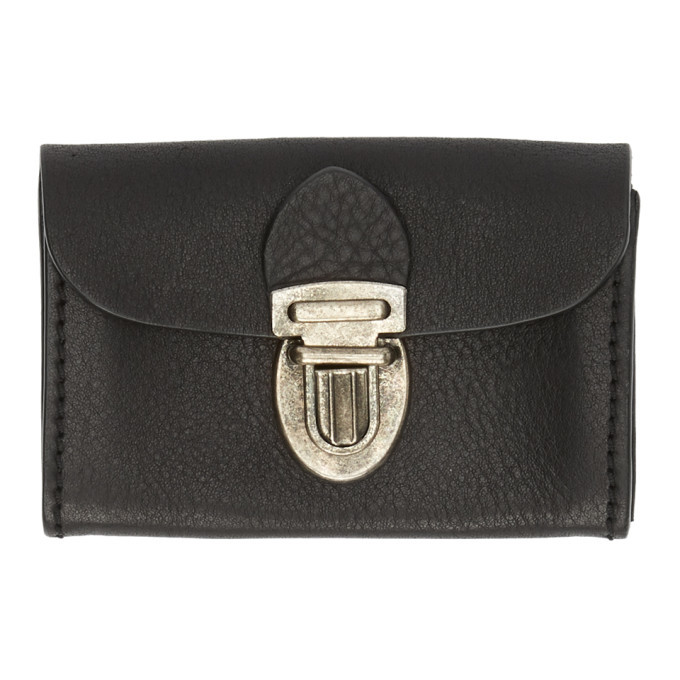 Ann Demeulemeester Black Classic Barcis Card Holder Ann Demeulemeester