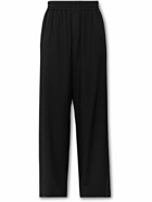 The Row - Davide Wide-Leg Wool Trousers - Black