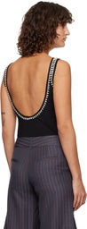 Off-White Black Light Rib Emb 20s Tank Top