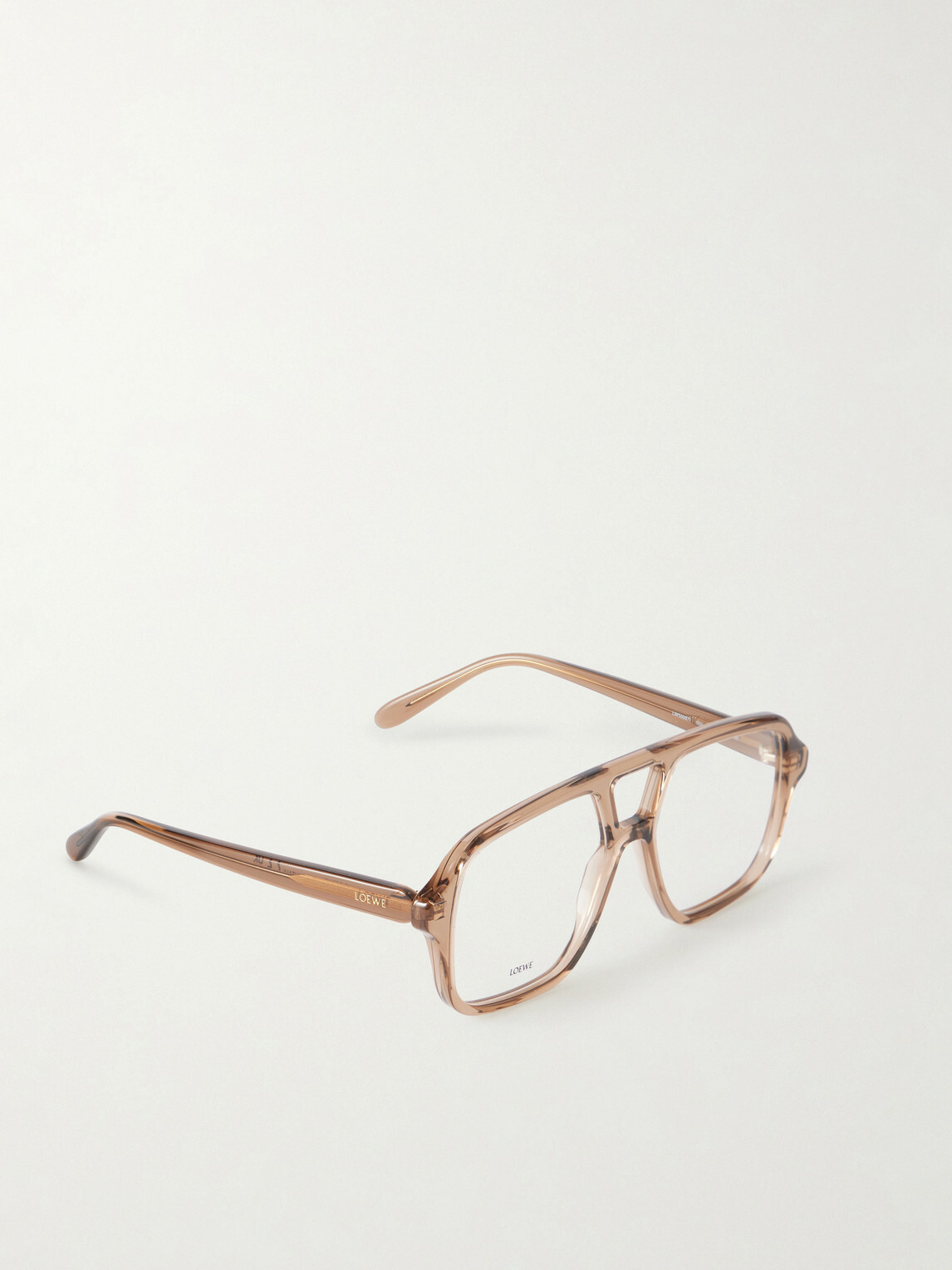 LOEWE - Slim Rectangular Aviator-Style Acetate Glasses