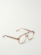 LOEWE - Slim Rectangular Aviator-Style Acetate Glasses
