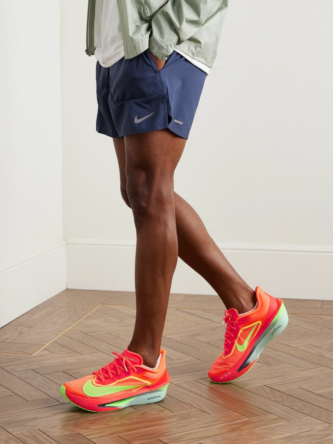 NIKE RUNNING - Zoom Fly 6 Mesh Running Sneakers - Orange