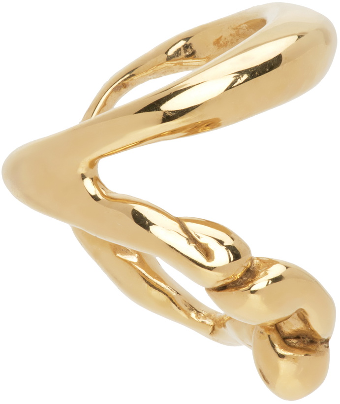Photo: FARIS Gold Double Lava Single Ear Cuff