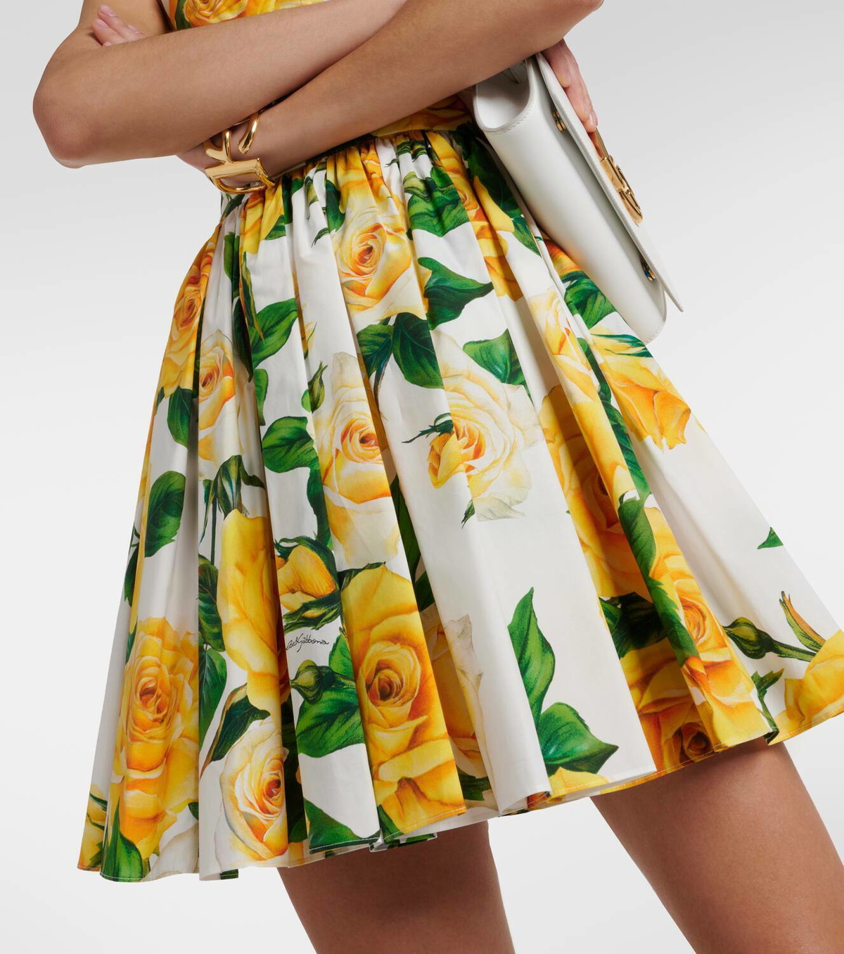 Dolce & Gabbana フローラル コットン スカート マルチカラー ドルチェ&ガッバーナ コットン スカート 38 レディース マルチ
