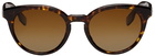 Burberry Tortoiseshell Round Sunglasses